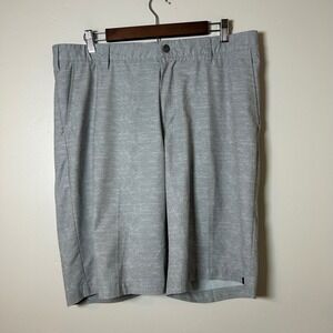 Adidas Men's Size 36 Gray Heathered Golf Shorts Flat Front Athletic Fit‎